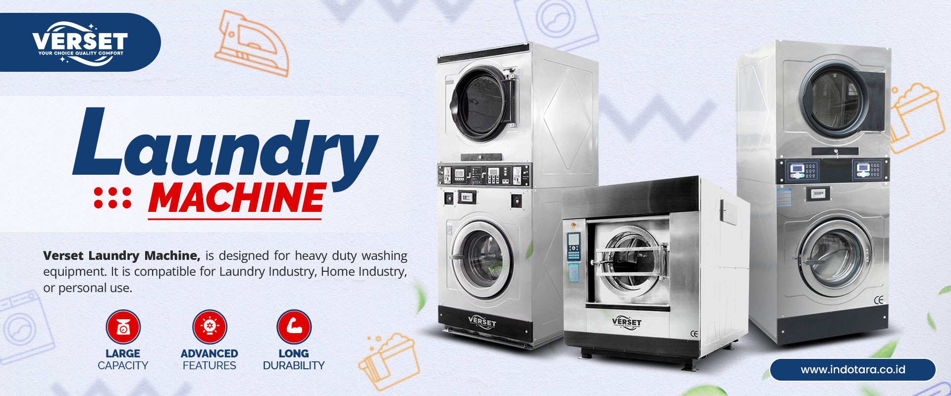 Verset Laundry Equipment - Mesin Cuci dan Pengering